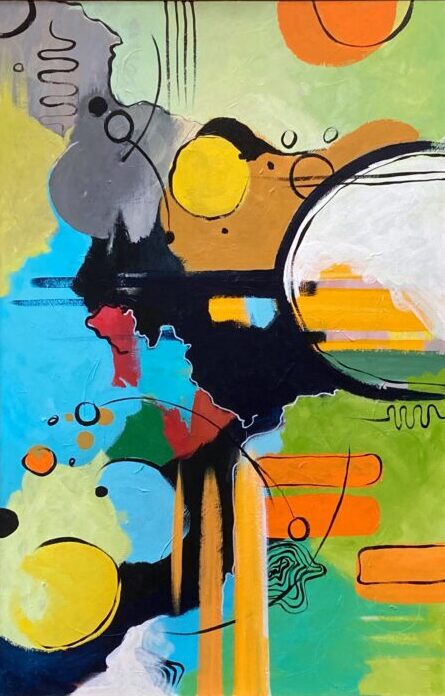 Geel & Groen (75 x 115 cm)