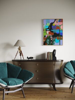 Lavendel & Groen (60 x 80 cm)