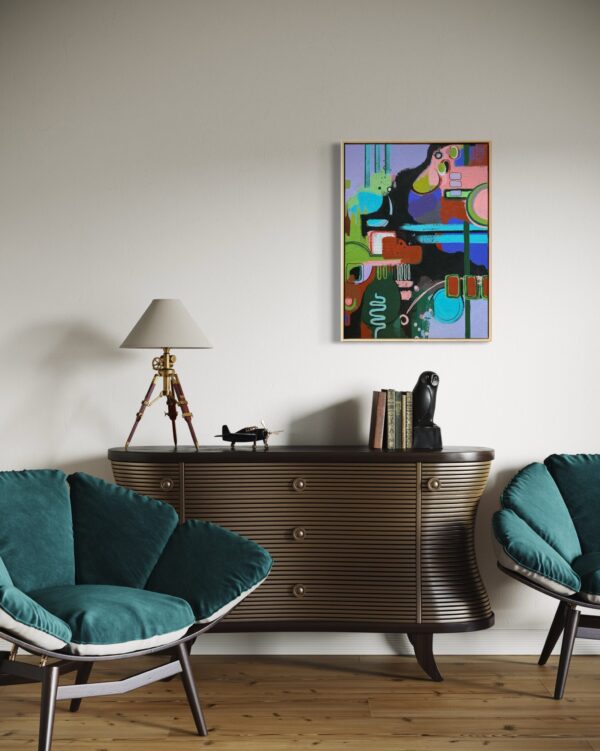 IMG_4889 Lavendel & Groen (60 x 80 cm)