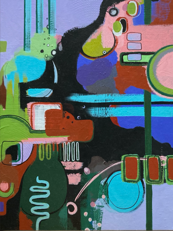 Lavendel & Groen (60 x 80 cm)