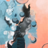 Petrol & Zalm (60 x 80 cm)
